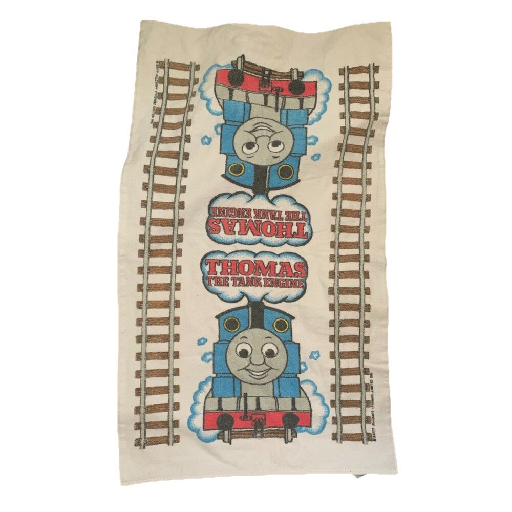 Vintage 1992 Thomas the Tank Engine Train Beach/Pool Towel Made in USA